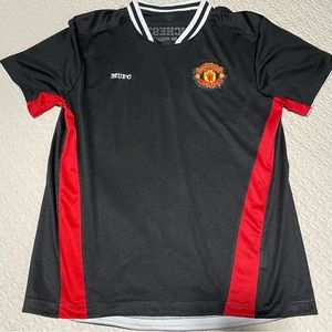 Manchester United Black Jersey Shirt Sz M Black